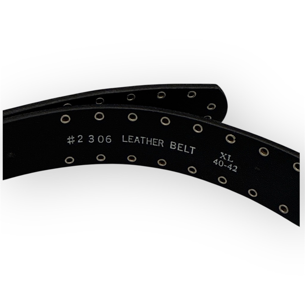 Studded Leather Bikercore Motorcycle Concho Belt - Picture 4 of 9
